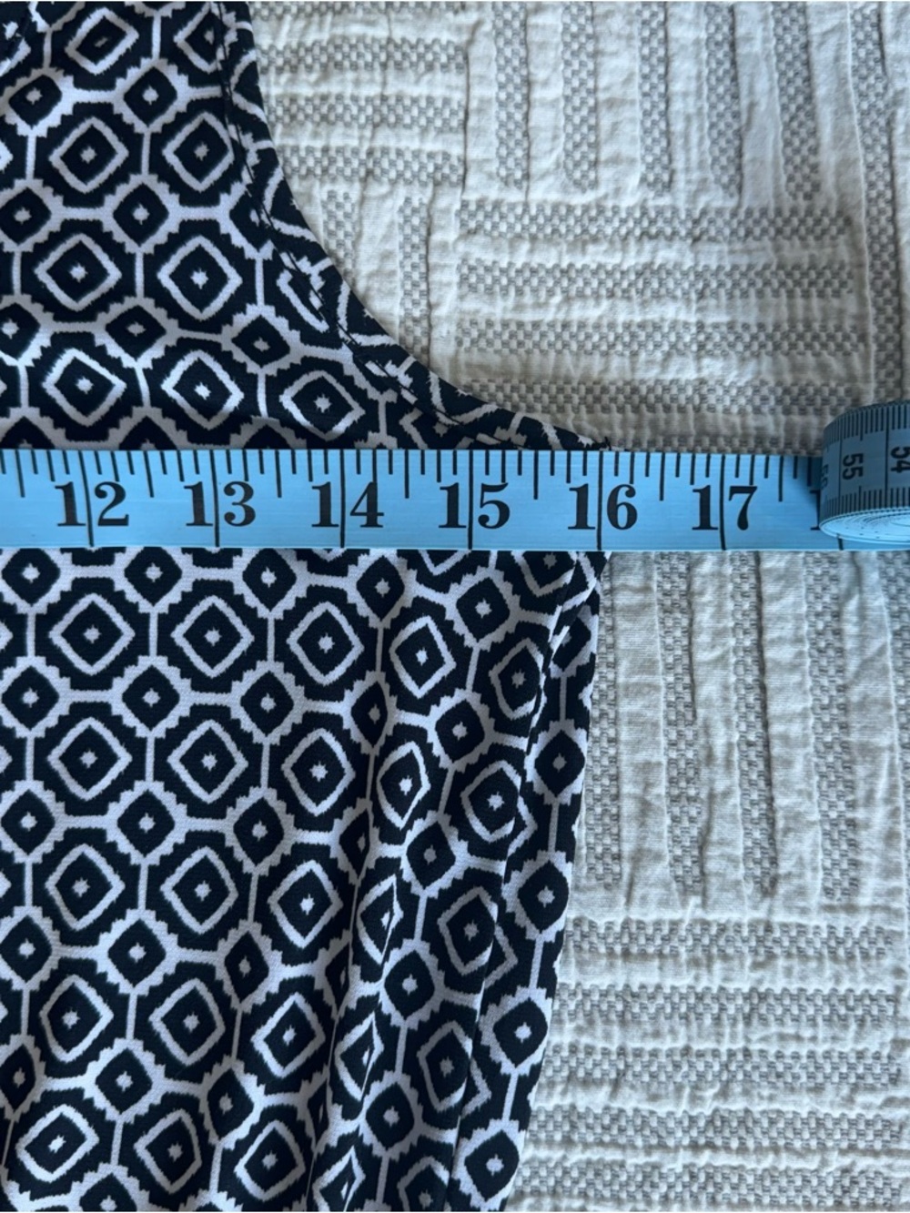 Banana Republic Maxi Dress - XS Black White Geometric Racerback with Pockets - Picture 8 of 10